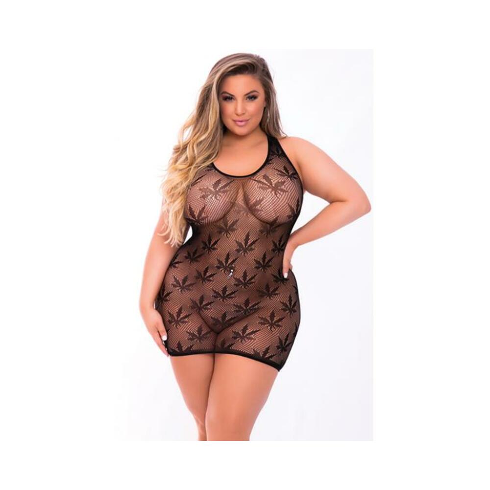 Festival Flirt Net Dress Black Qn