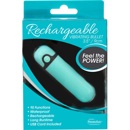 Simple & True Rechargeable Vibrating Bullet - Teal