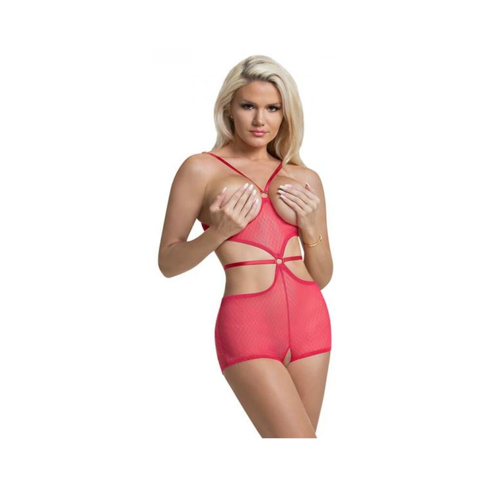 Ms Diamond Girl Cupless Romper Watermelon L/xl