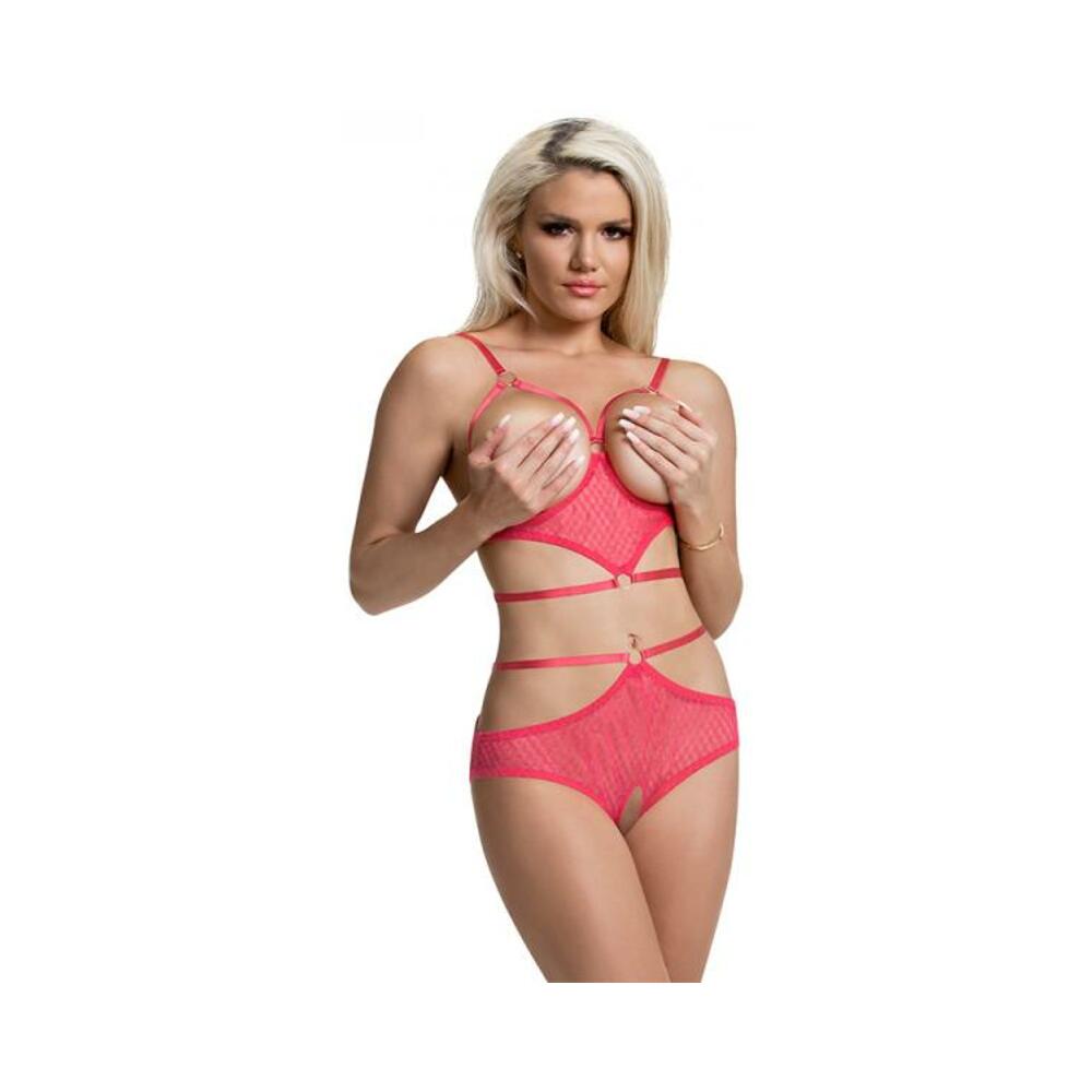 Ms Diamond Girl Bra &amp; Panty Set Watermelon L/xl
