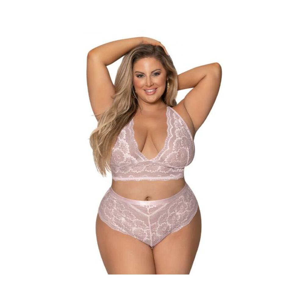 Magic Silk Seabreeze Cami &amp; Short Set Blush Queen  Size