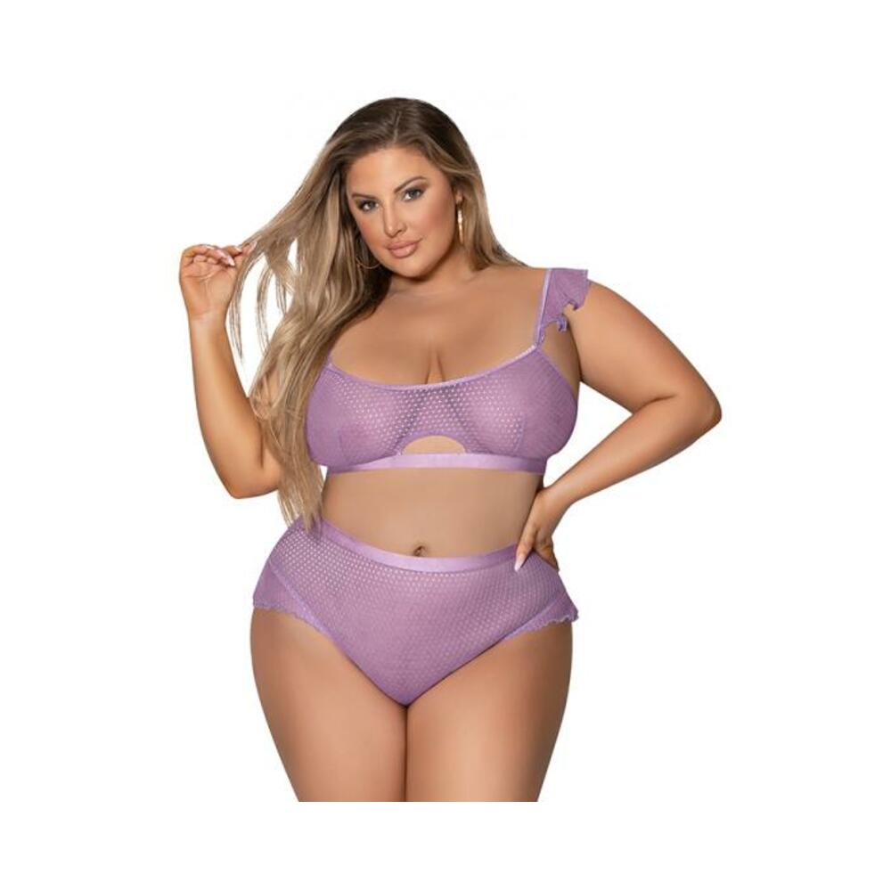Magic Silk Girl Next Door Bralette &amp; Panty Lilac Queen Size