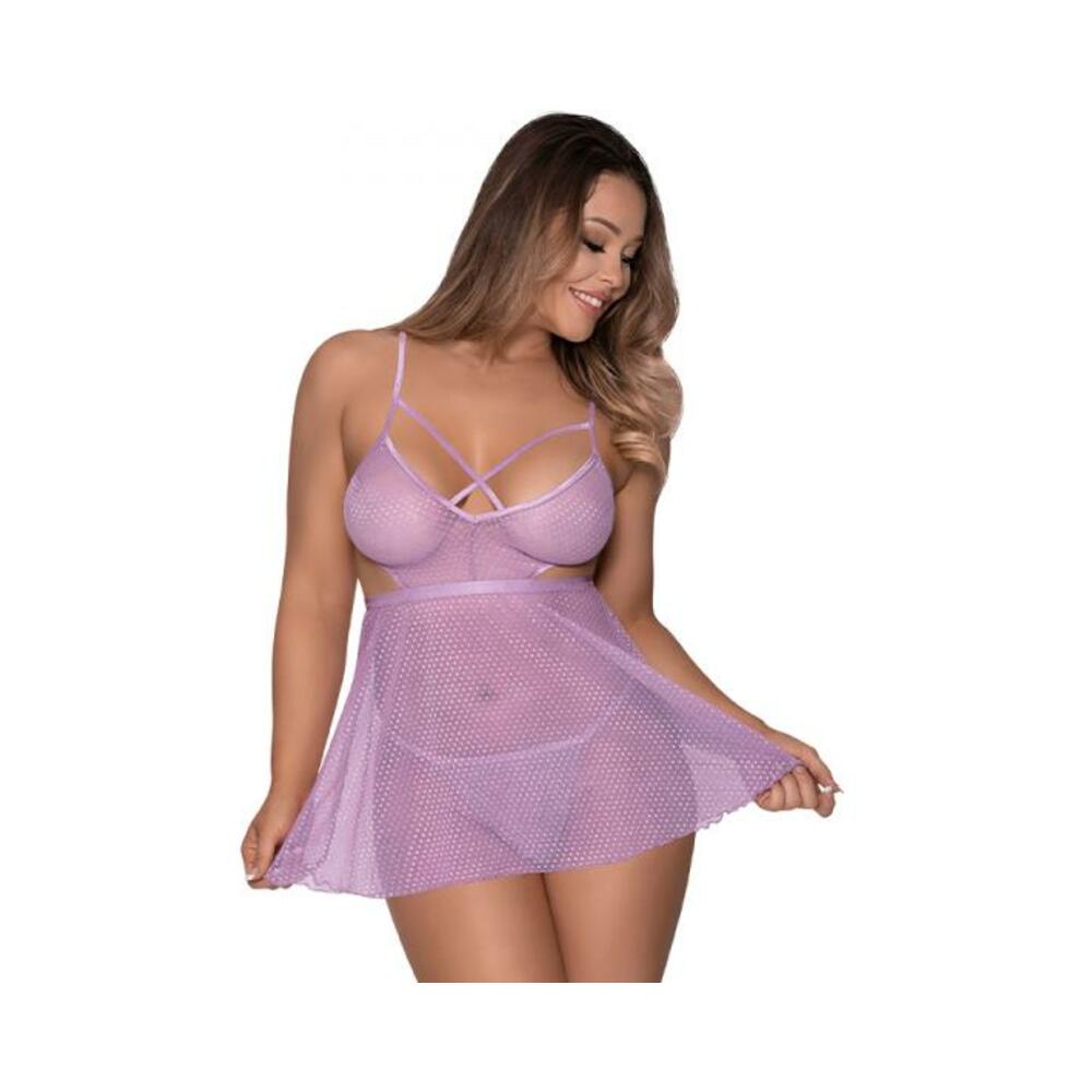 Magic Silk Girl Next Door Babydoll &amp; Panty Lilac S/m