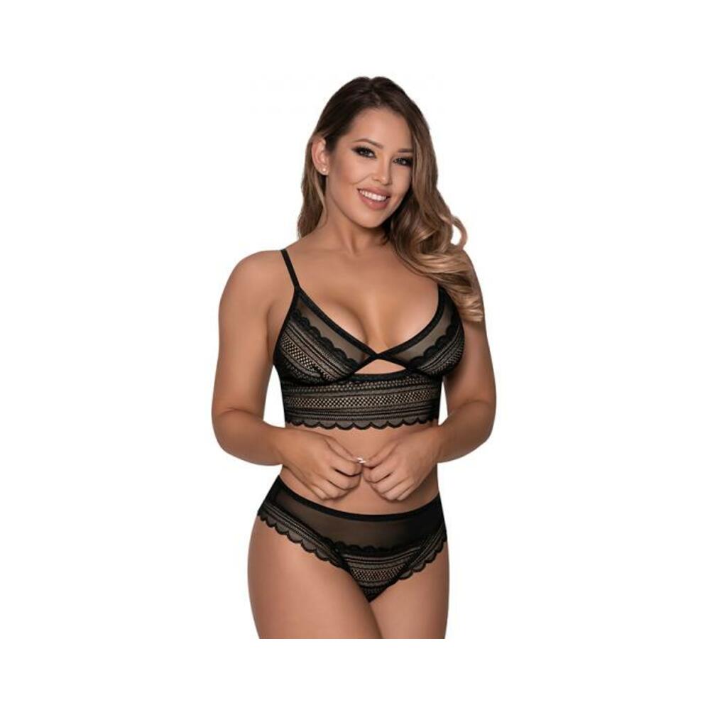 Magic Silk Modern Romance Braltt &amp; Hipstrer Black S/m