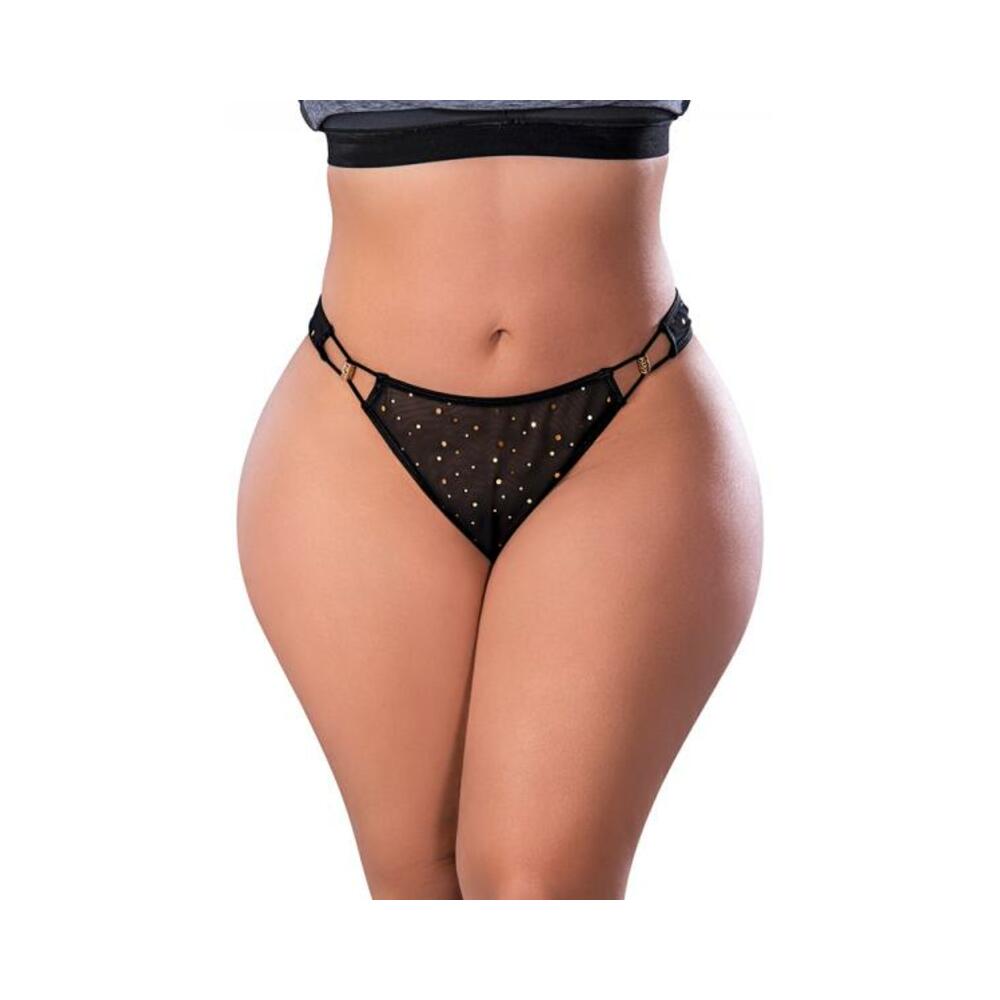 Magic Silk Glitz &amp; Glam Tanga Black Queen Size