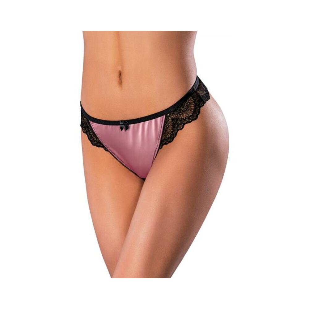 Magic Silk Sensual Desires Crotchless Thong Mauve L/xl