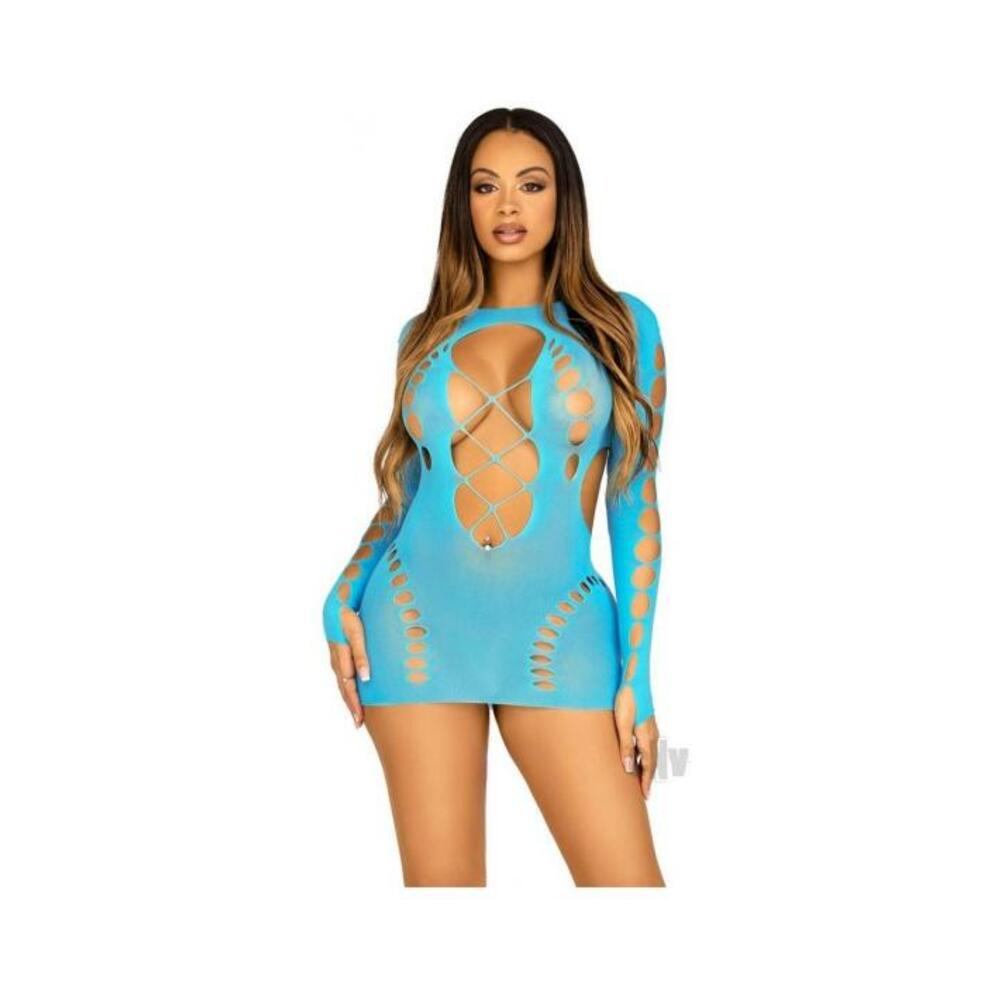 Seamless Cut Long Sleev Mini Lace Os Tur