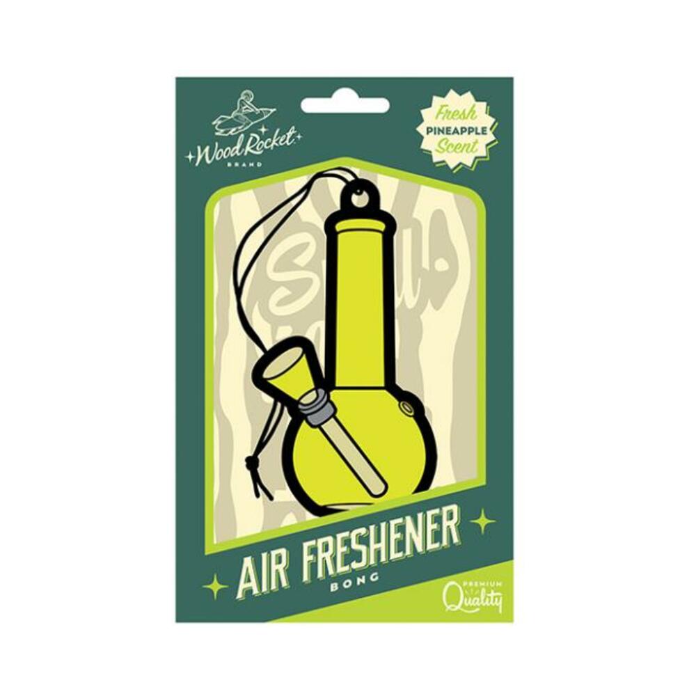 =wood Rocket Bong Air Freshener - Pineapple