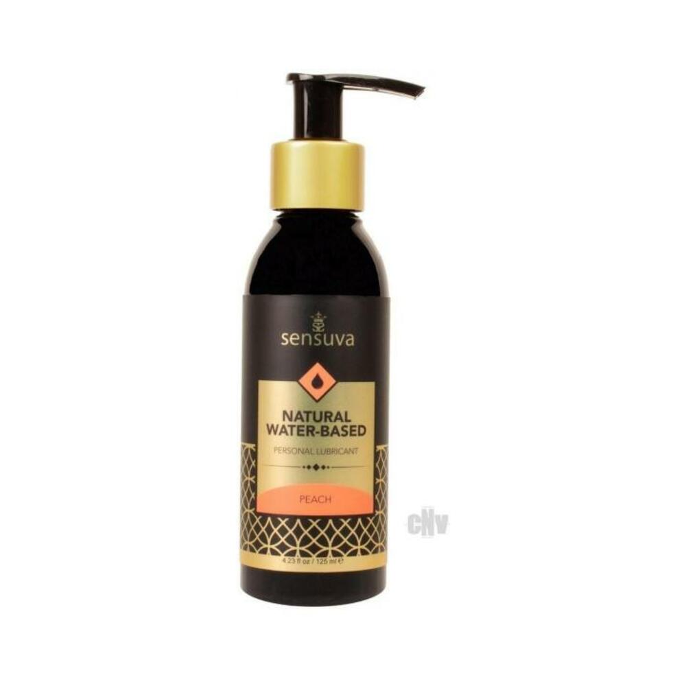 Natural Water Based Lube Peach 4oz