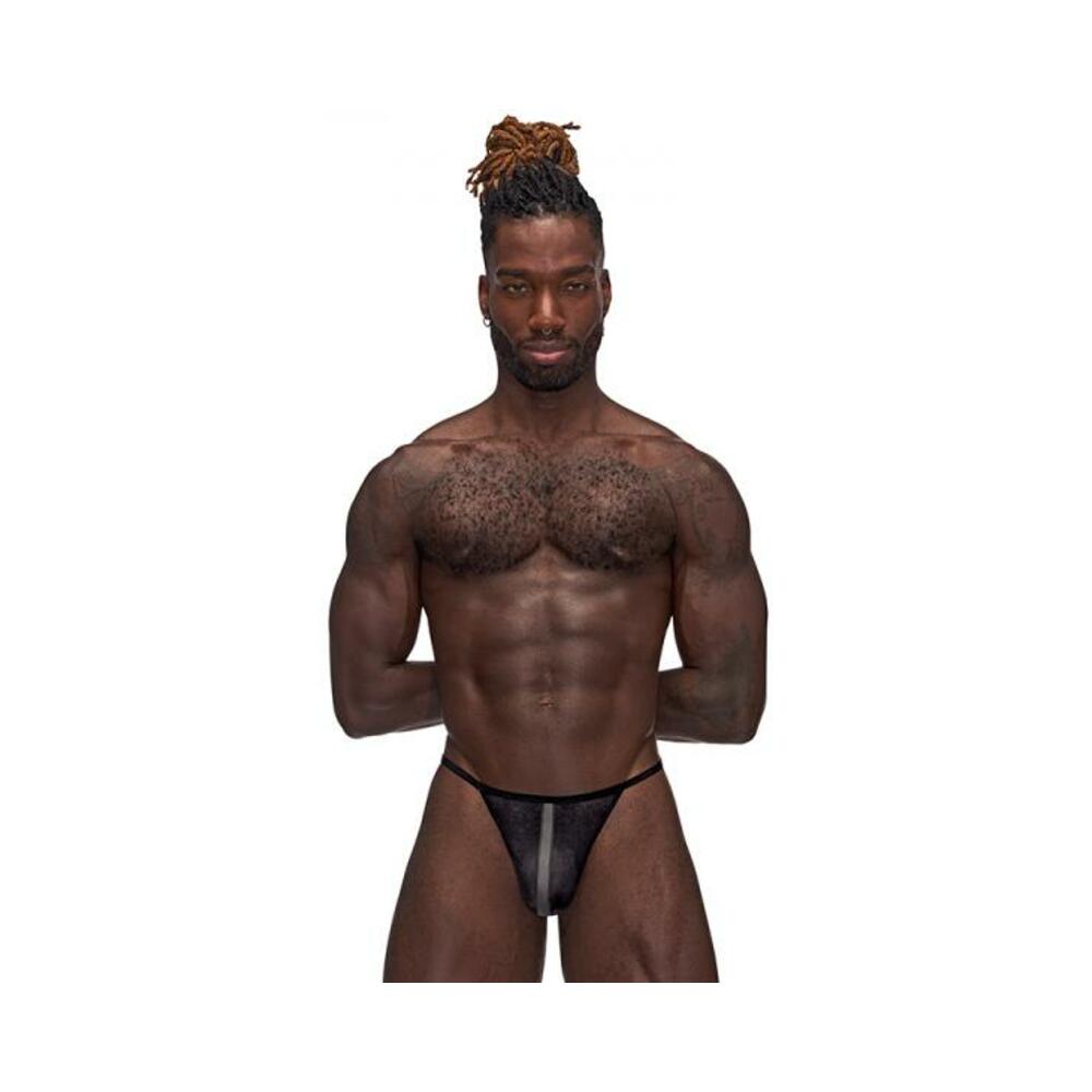Mp Landing Strip Micro Thong Black L/xl