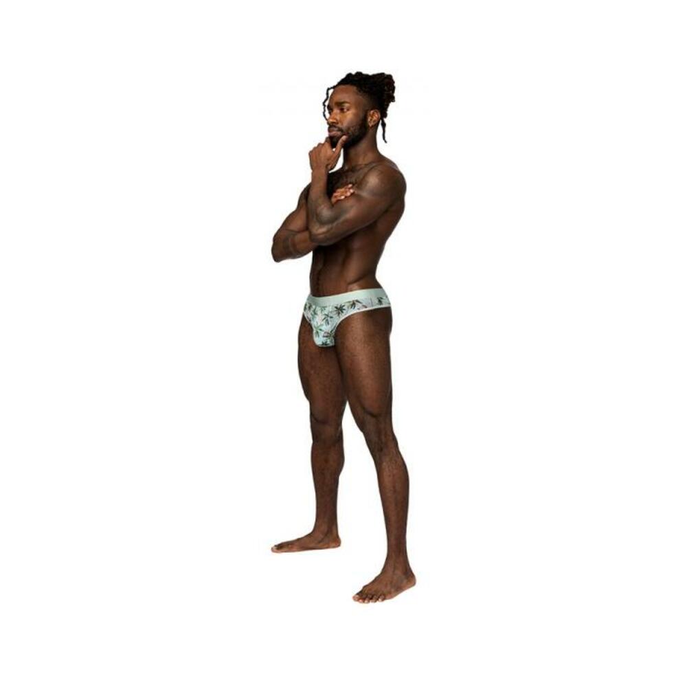 Male Power Sheer Prints Sheer Thong Flamingo S/m