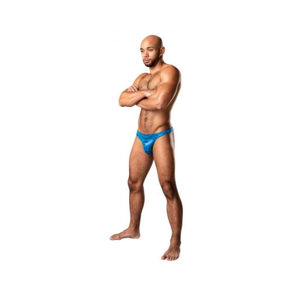 Male Power Kaleidickscope Bong Thong Sky Blue L/xl