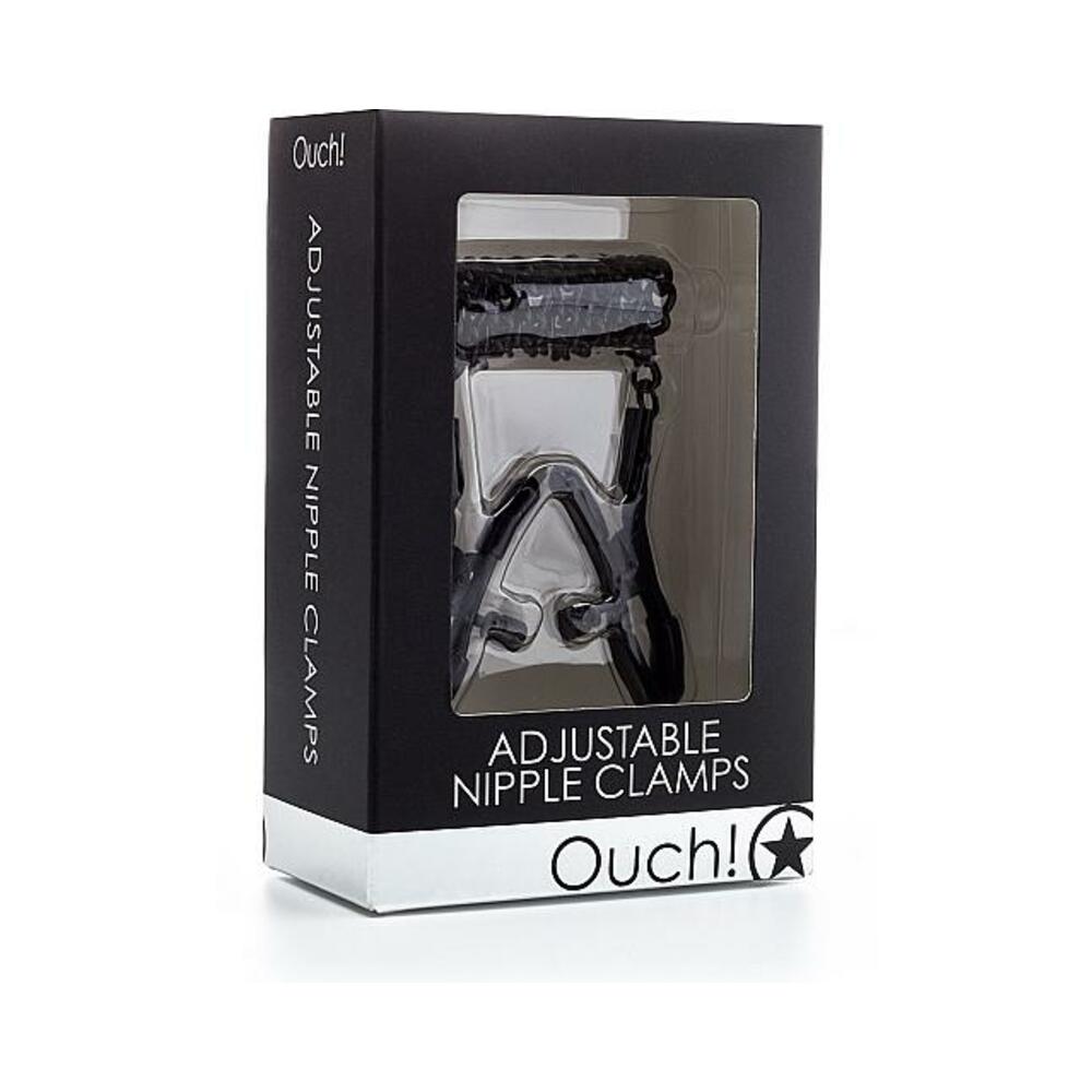 Ouch Adjustable Nipple Clamps Black
