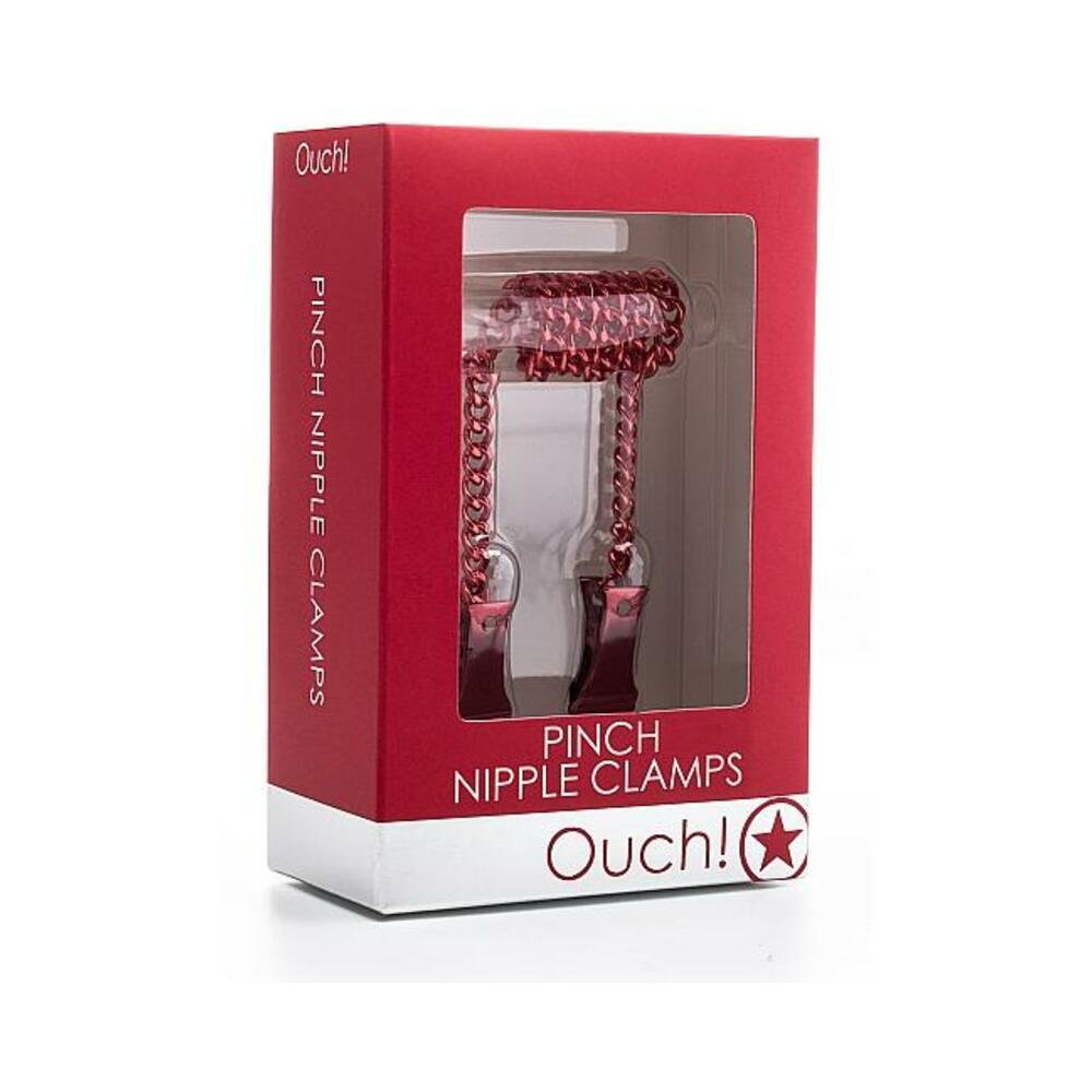 Ouch Pinch Nipple Clamps Red