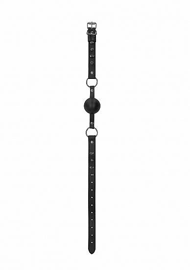 Ouch! Skulls And Bones - Silicone Ball Gag - Black