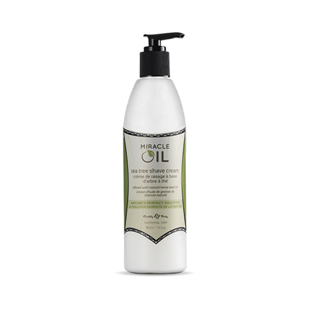 Earthly Body Miracle Oil Tea Tree Shave Cream 16oz