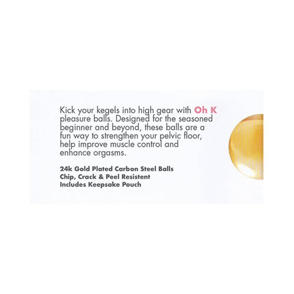 Cgc Pleasure Balls 24k Gold Plated (set)