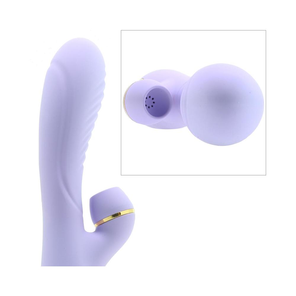 Vibes Of New York Ribbed Suction Massager