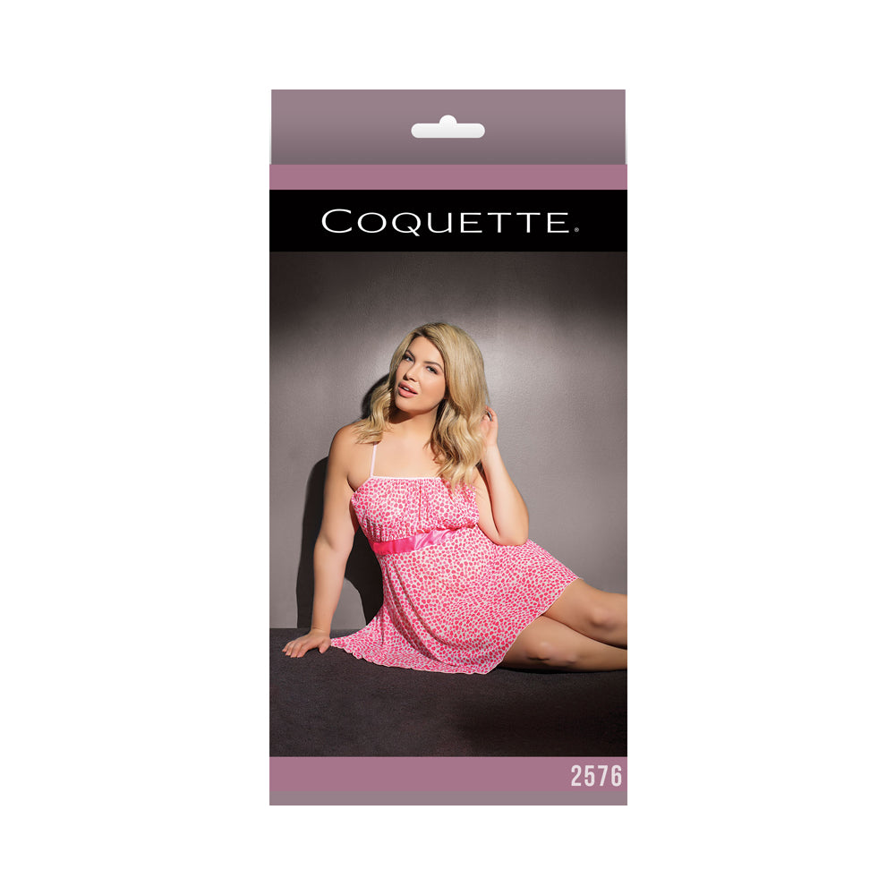 Baby Doll Pink/white Xl