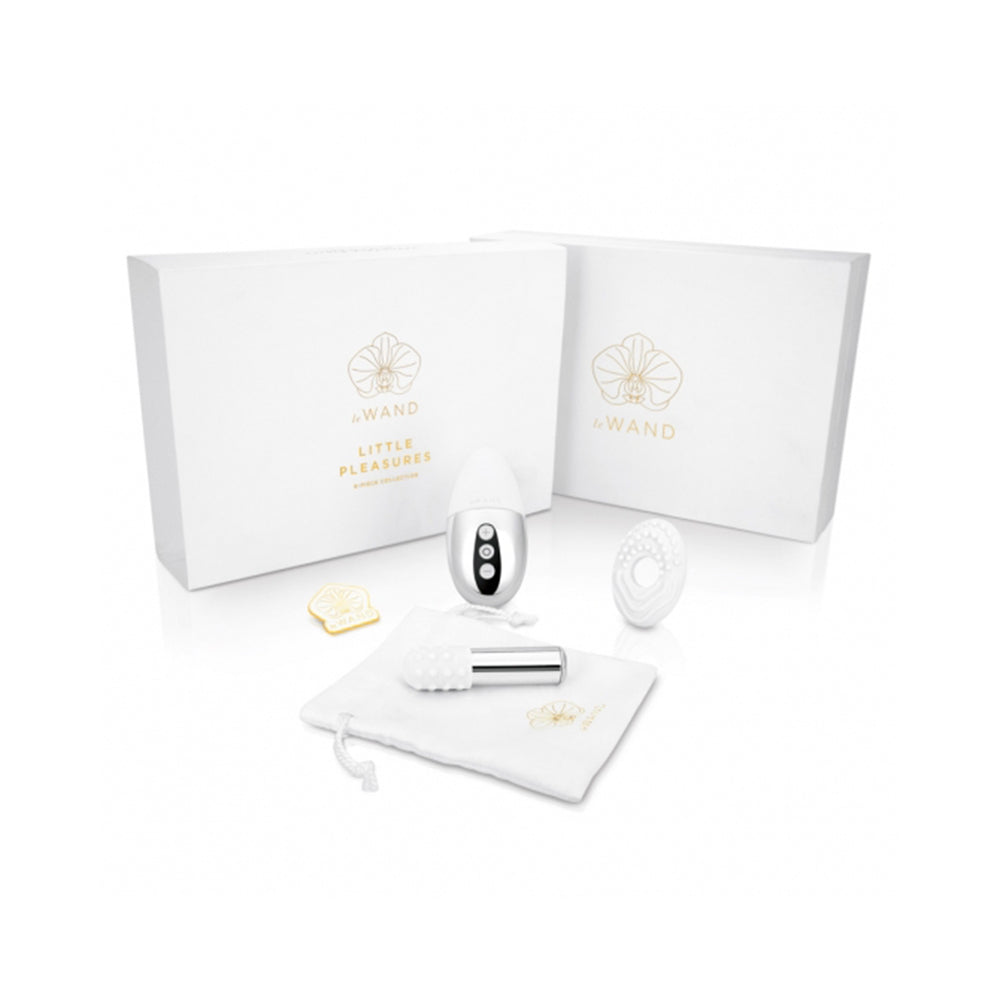 Le Wand Little Pleasures 6pc Collection-le Wand  ,point,pin,silicone Cover&ring, Storage Bag