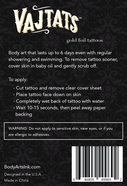 Gold Tattoo intimate wellness Inside