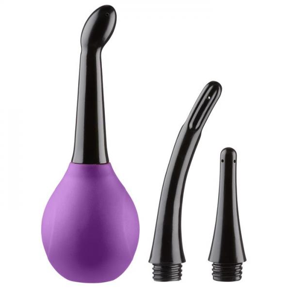 Cloud 9 Fresh  Deluxe Anal Soft Tip Enema Douche 3 Soft Nozzle Tips