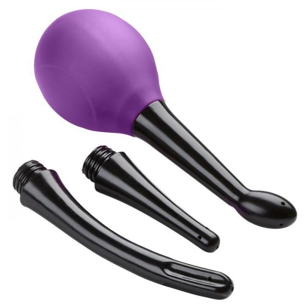 Cloud 9 Fresh  Deluxe Anal Soft Tip Enema Douche 3 Soft Nozzle Tips