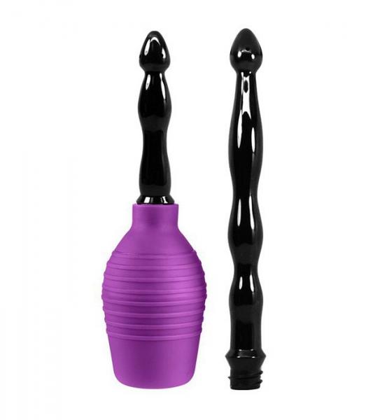 Cloud 9 Fresh  Deluxe Anal Enema Douche Kit 10.8oz EZ Squeeze Bulb W/ Soft Nozzle