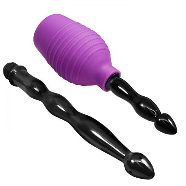 Cloud 9 Fresh  Deluxe Anal Enema Douche Kit 10.8oz EZ Squeeze Bulb W/ Soft Nozzle